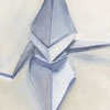 Painting of a paper crane